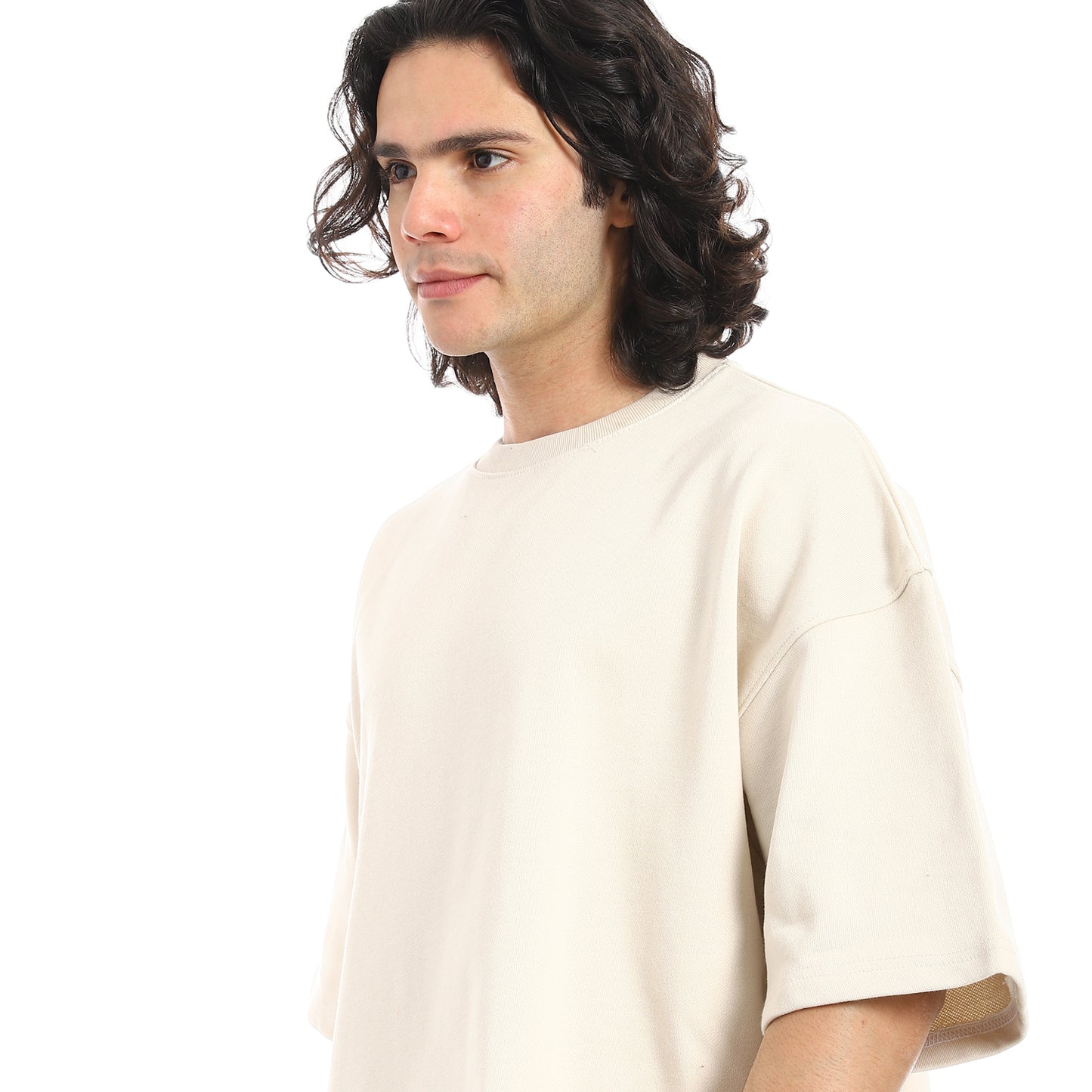 Oversized T-shirt, round neck, on the eagle, Orly