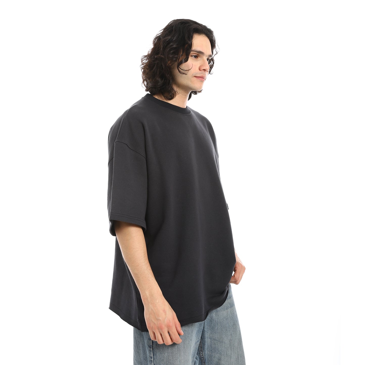 Oversized T-shirt, round neck, on the eagle, Orly
