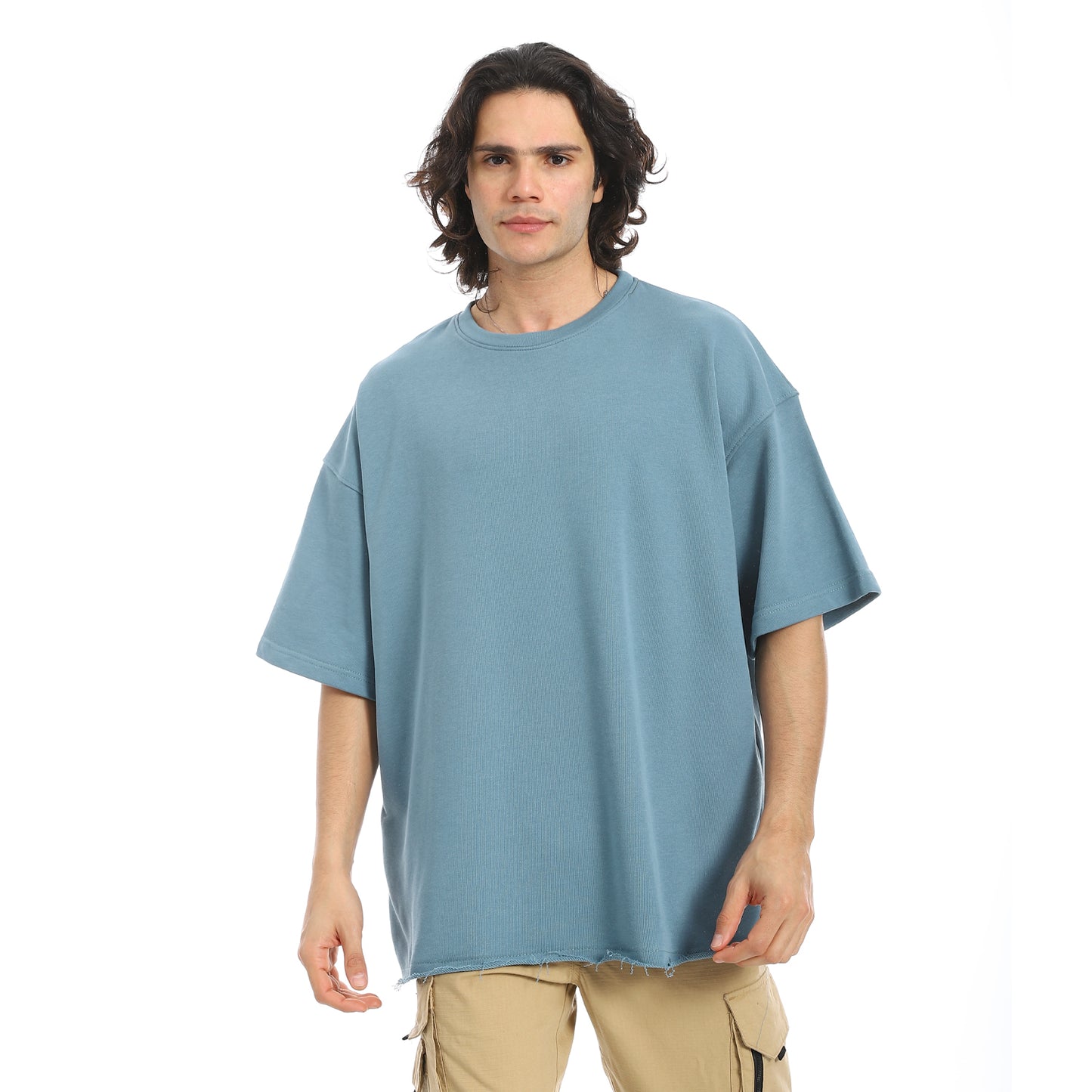 Oversized T-shirt, round neck, on the eagle, Orly