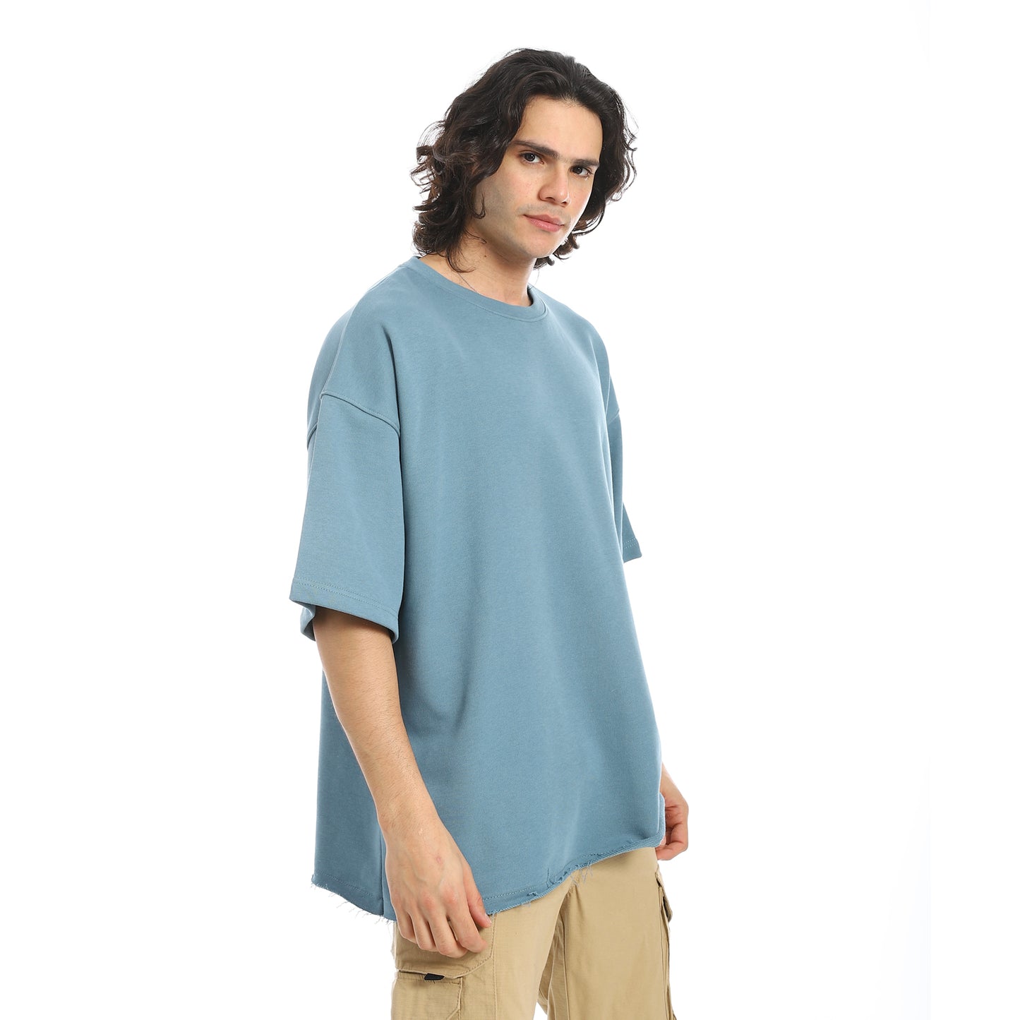 Oversized T-shirt, round neck, on the eagle, Orly