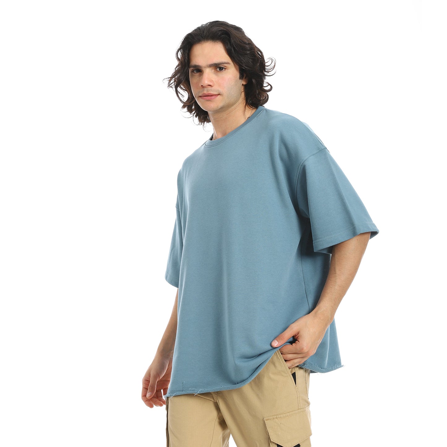 Oversized T-shirt, round neck, on the eagle, Orly