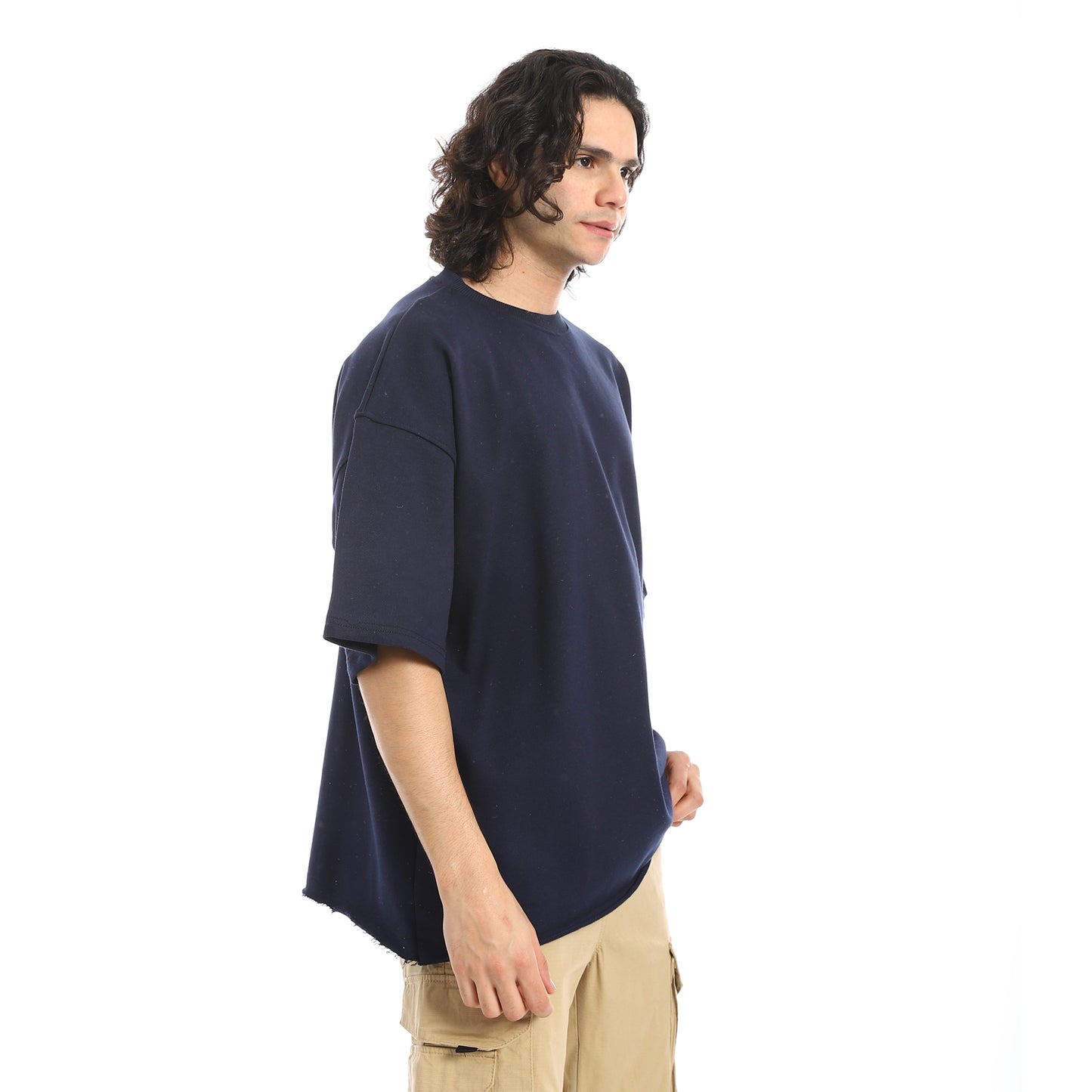 Oversized T-shirt, round neck, on the eagle, Orly