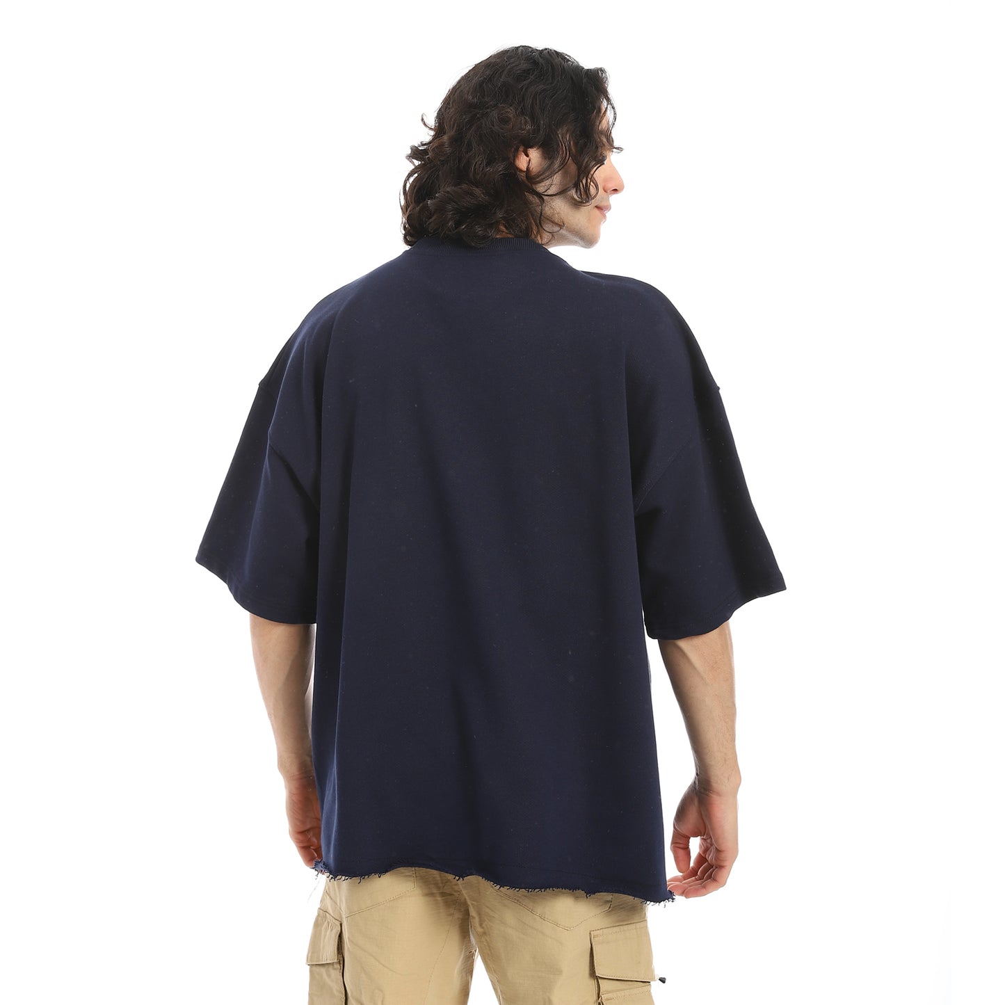 Oversized T-shirt, round neck, on the eagle, Orly