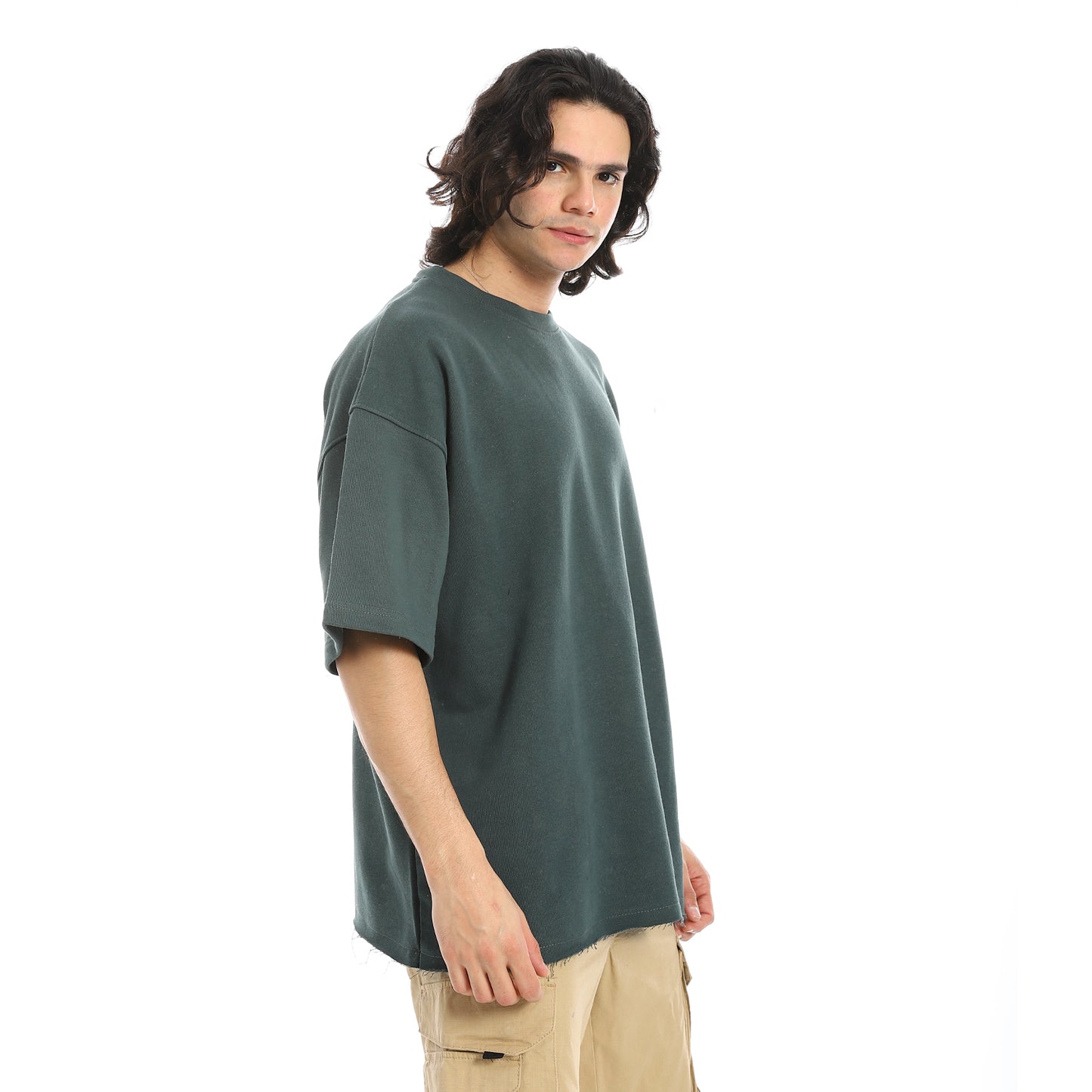 Oversized T-shirt, round neck, on the eagle, Orly