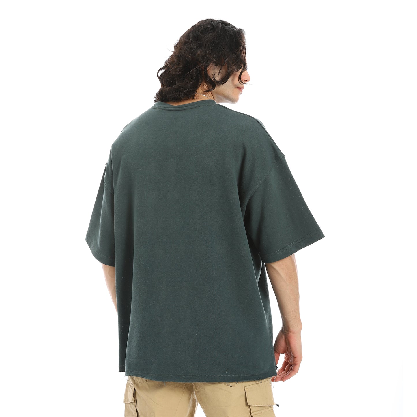 Oversized T-shirt, round neck, on the eagle, Orly