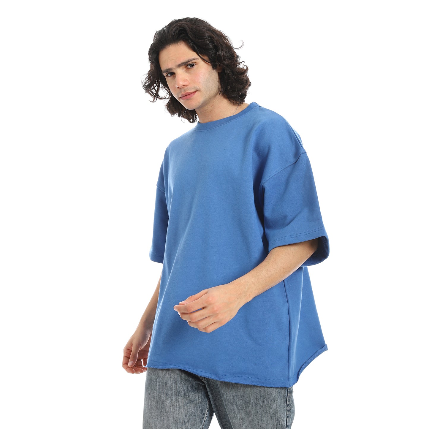 Oversized T-shirt, round neck, on the eagle, Orly