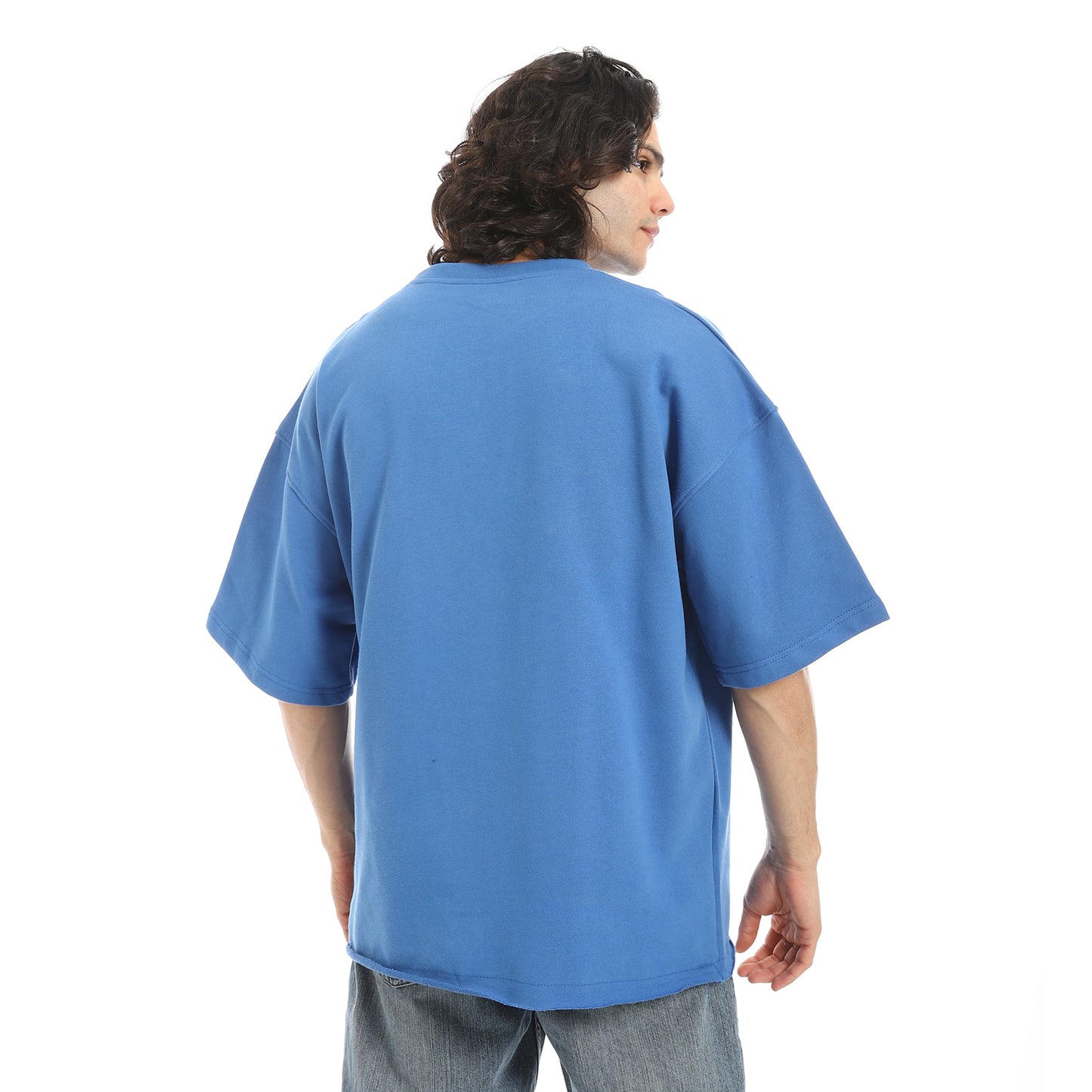 Oversized T-shirt, round neck, on the eagle, Orly