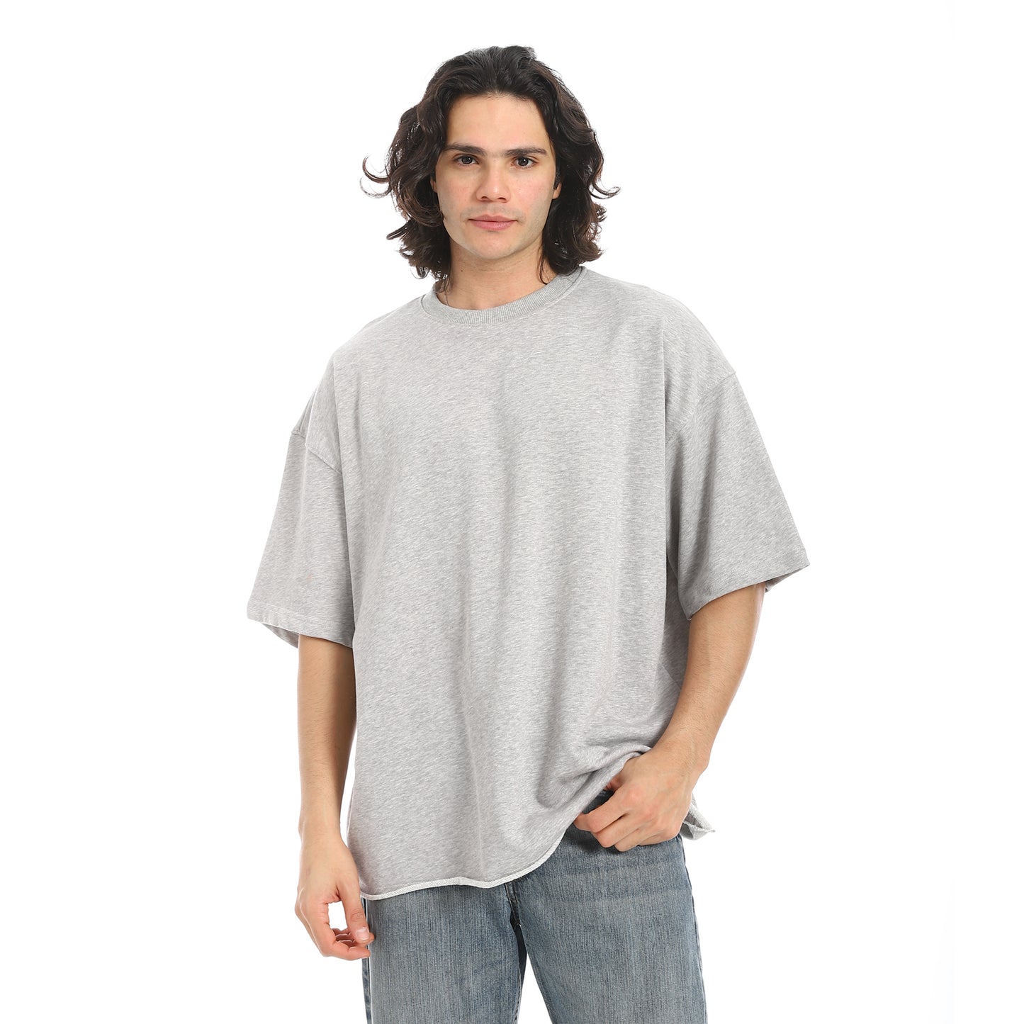Oversized T-shirt, round neck, on the eagle, Orly