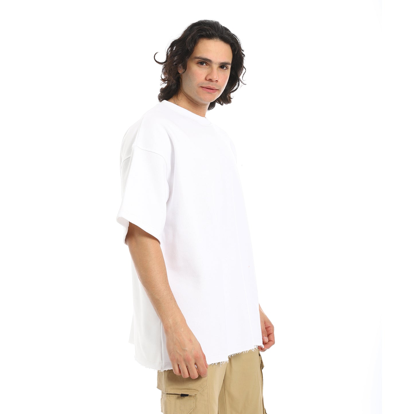 Oversized T-shirt, round neck, on the eagle, Orly
