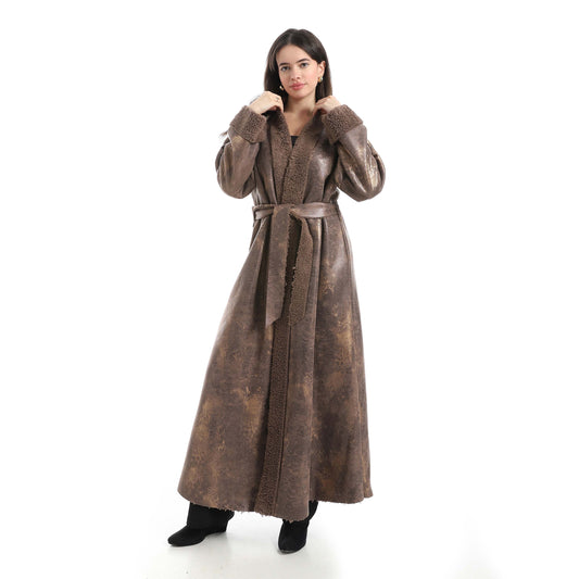 Leather coat Fur for Women