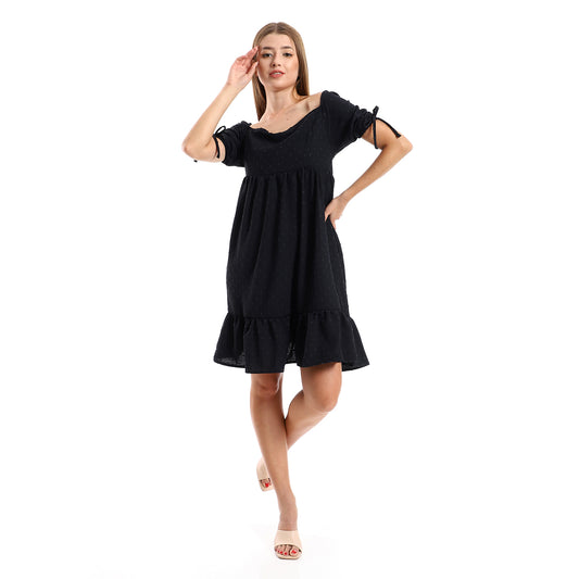 Jamila Women Self Stitched Square Collar Tiered Tunic