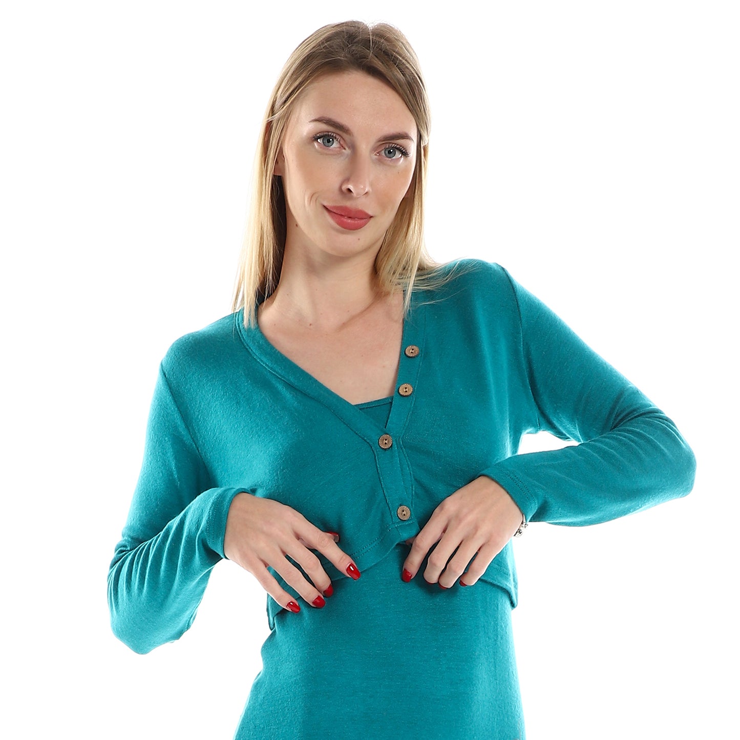 Jamila women spaghetti sleeves dress with cropped long sleeves bolero cardigan