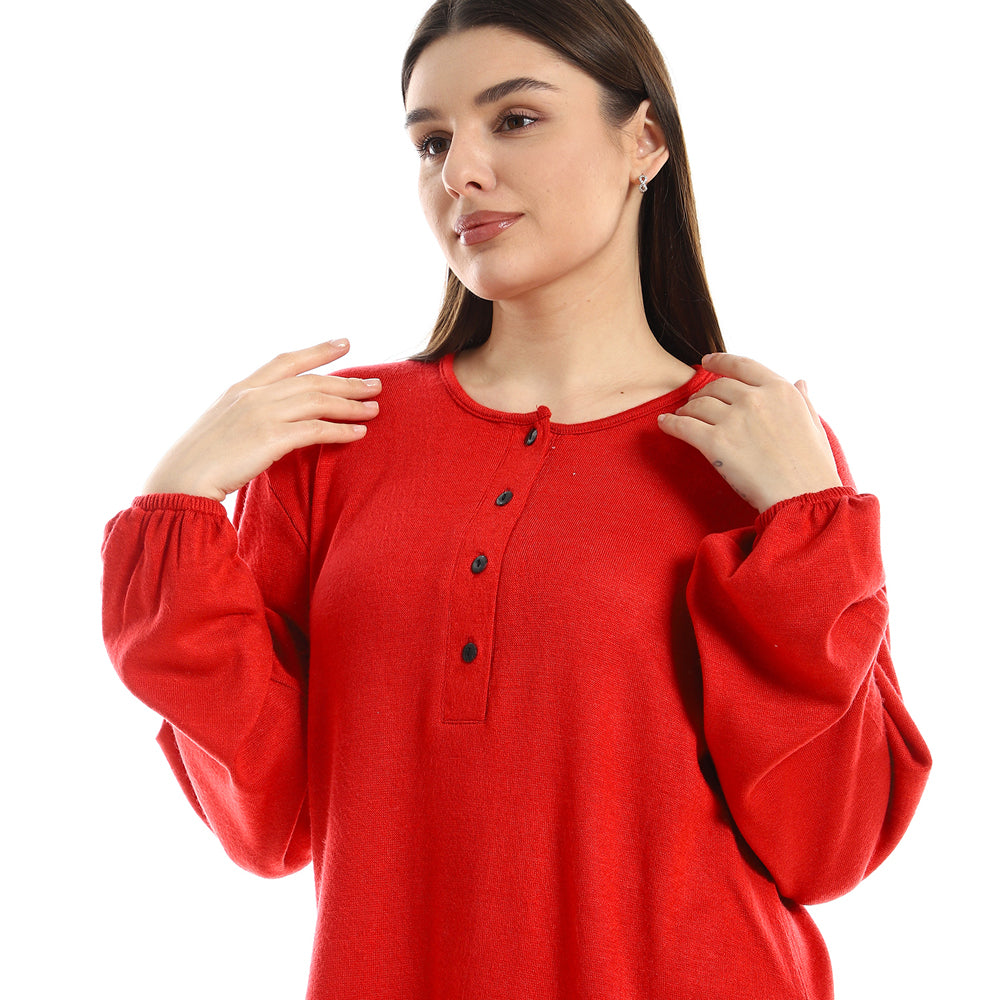 Jamila Women Upper Buttoned Long Sleeves Top