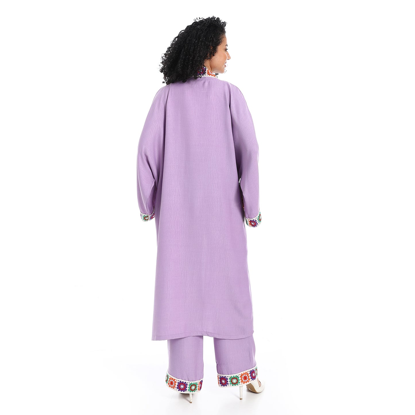 Women's plain kimono suit