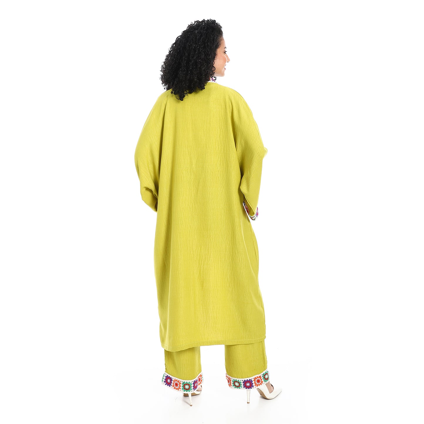 Women's plain kimono suit