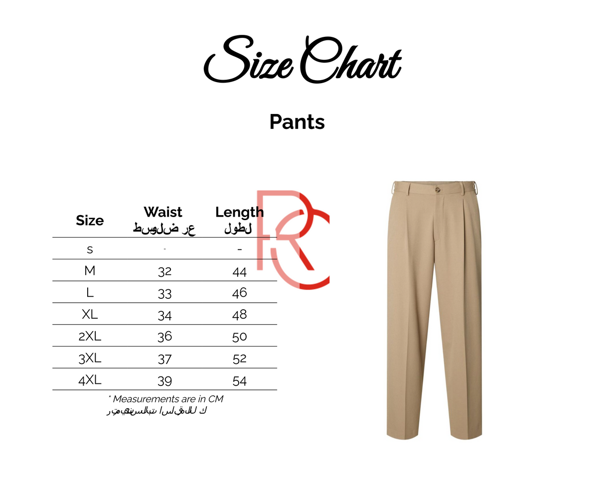 Size chart for XTCY elephant leg Pants women