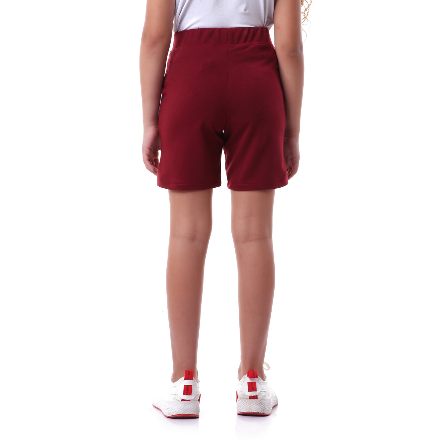 Kady Cotton Drawstring Elastic Waist Side-Pocket Sweat Shorts for Kids