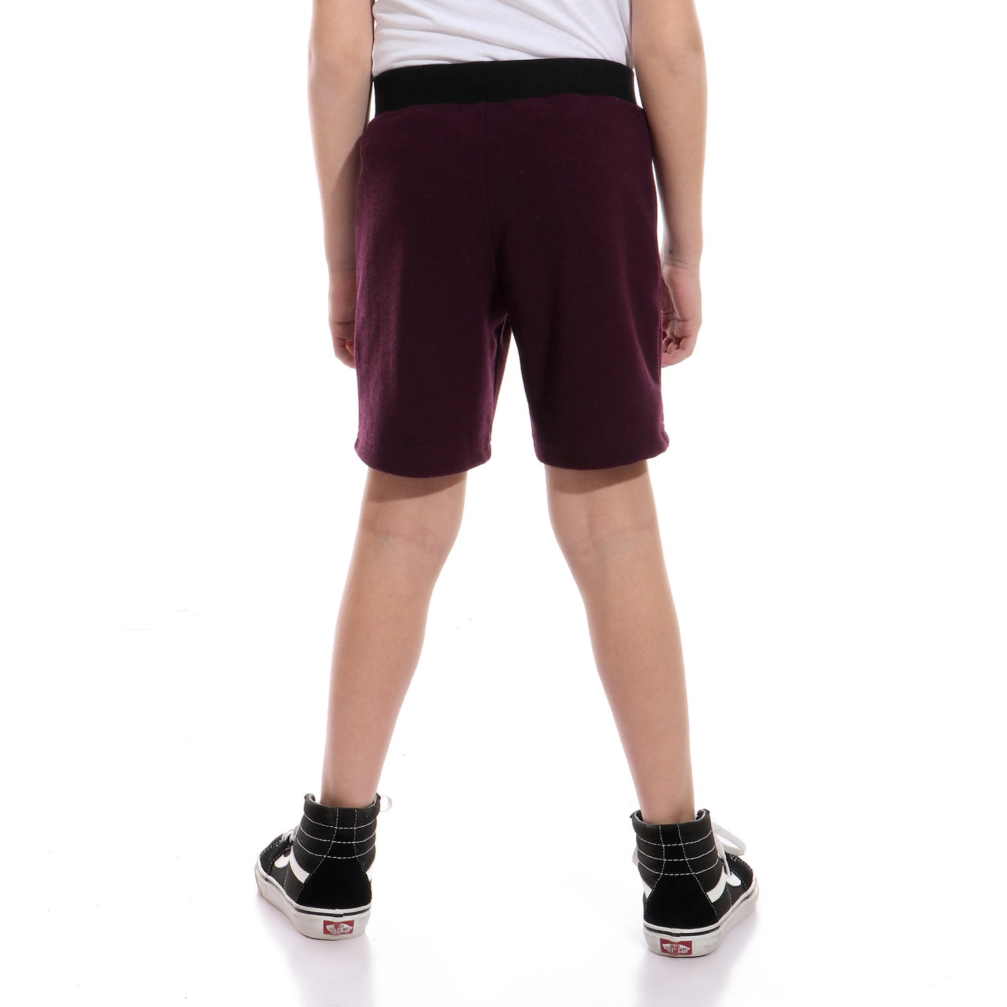 Kady Two-Tone Zip Side Pocket Drawstring Elastic Waist Sweat Shorts for Boys