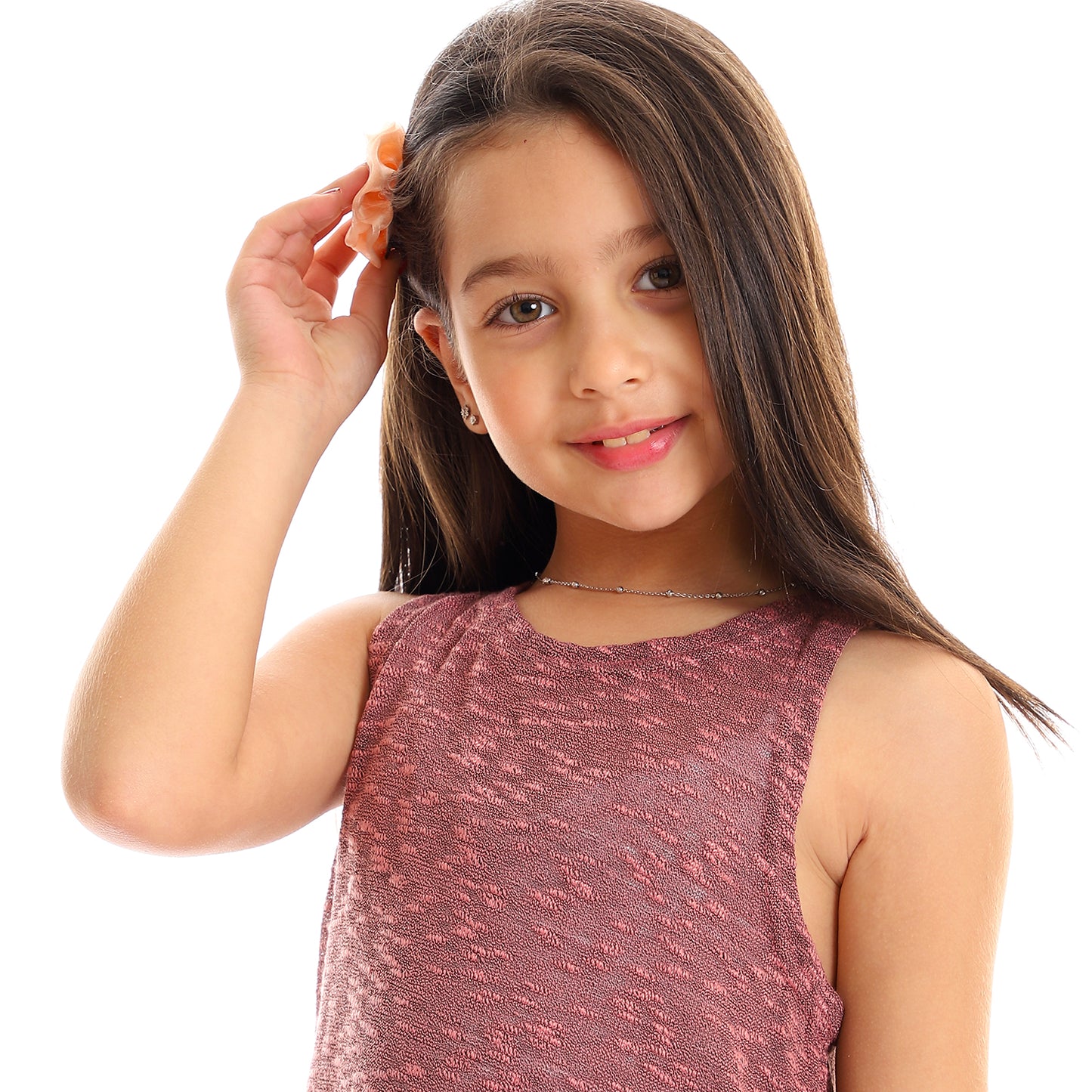 Kady girls self pattern sleeveless tank top girls