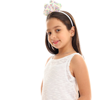 Kady girls self pattern sleeveless tank top girls