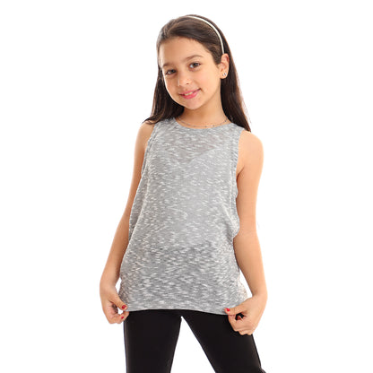 Kady girls self pattern sleeveless tank top girls