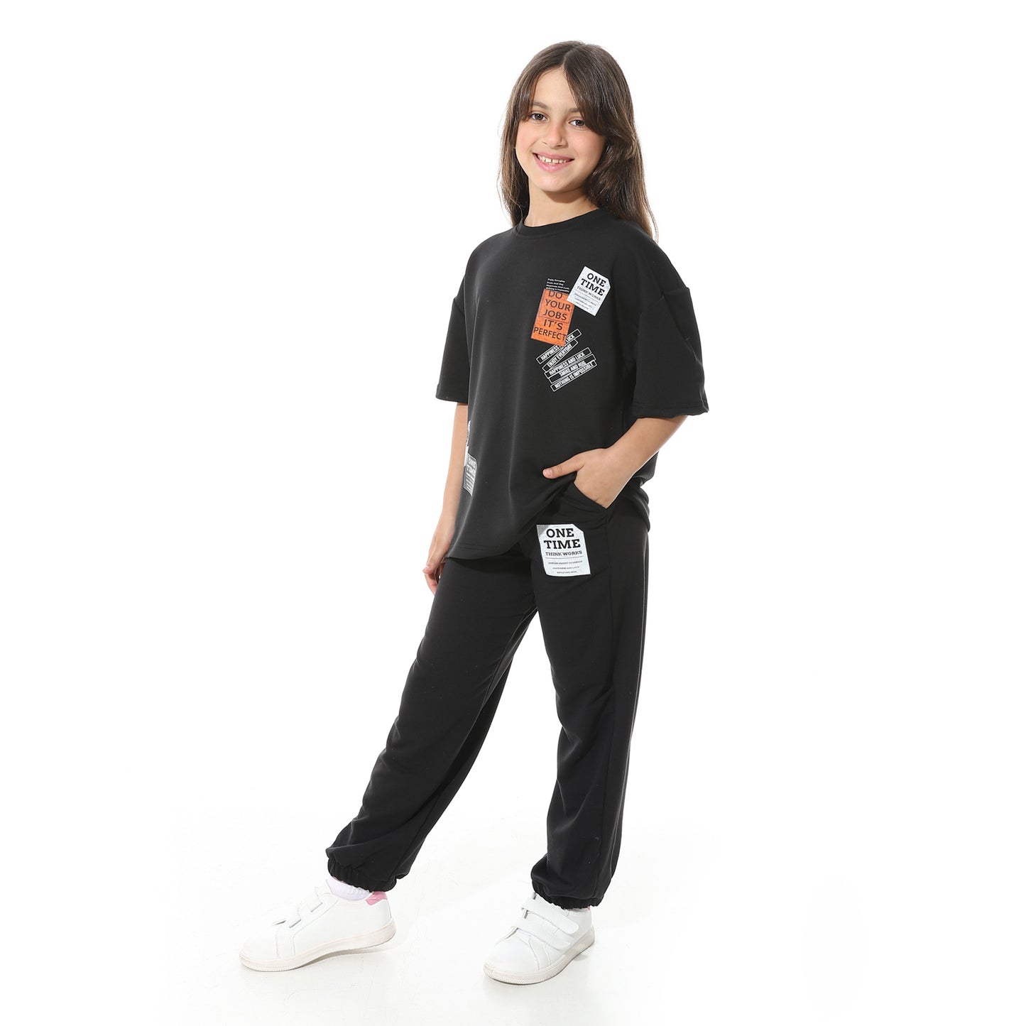 Front Printed Pajama Set With Pant