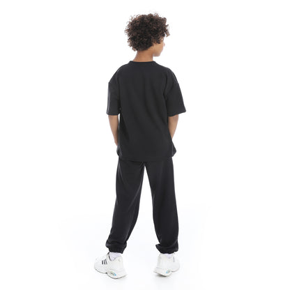 Front Printed Pajama Set With Pant