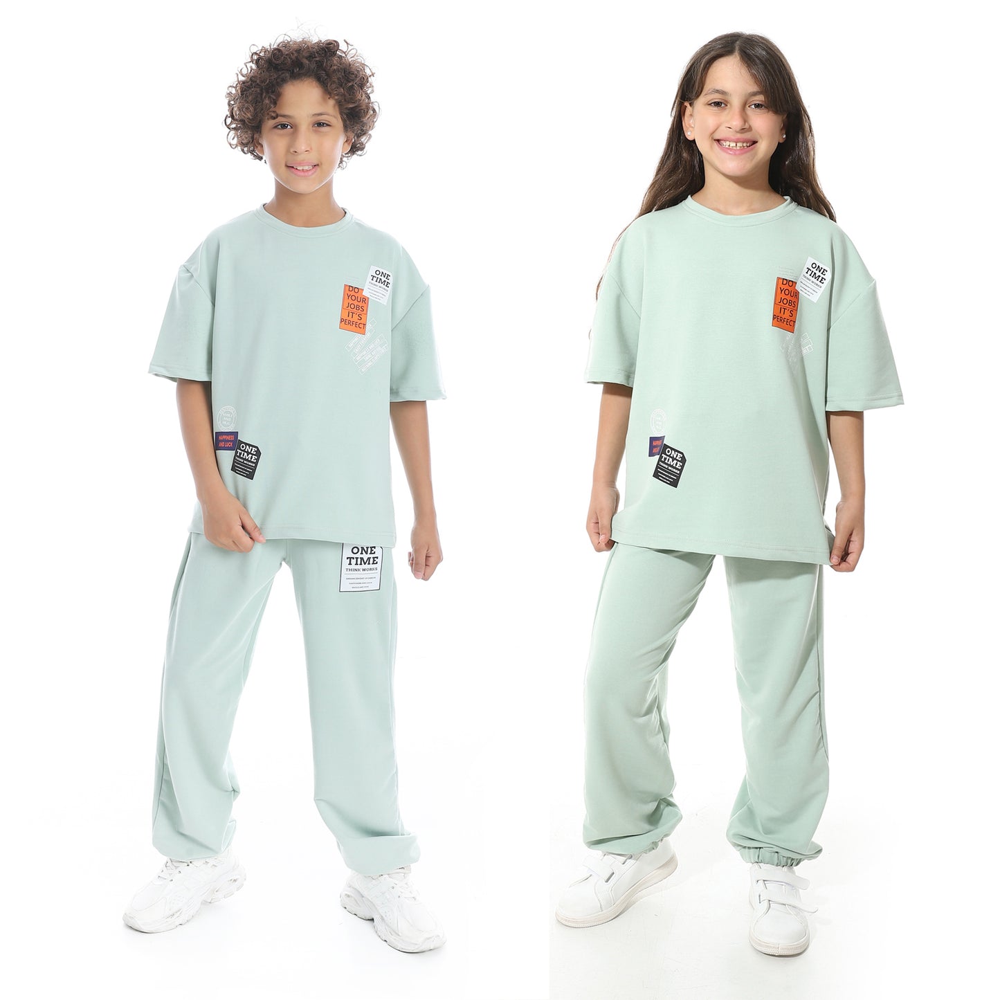 Front Printed Pajama Set With Pant