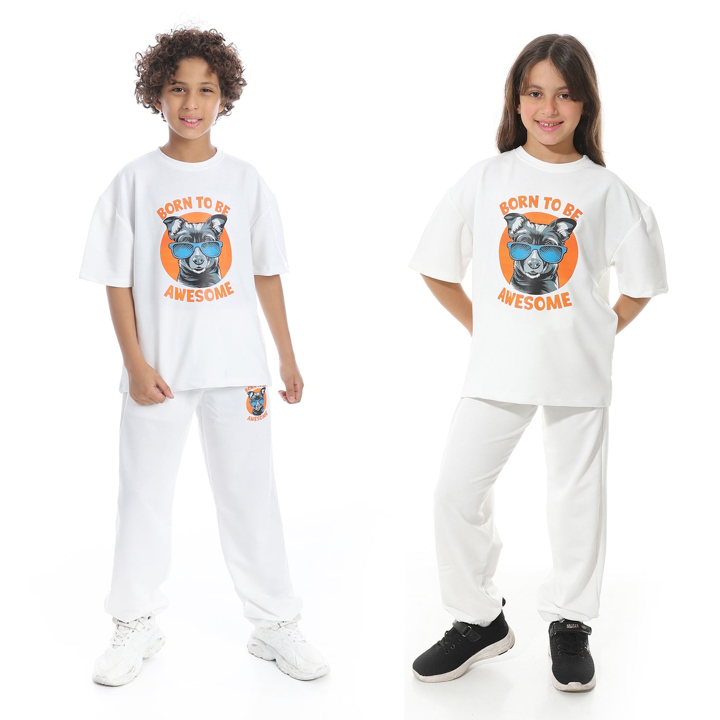 Front Printed Pajama Set With Pant