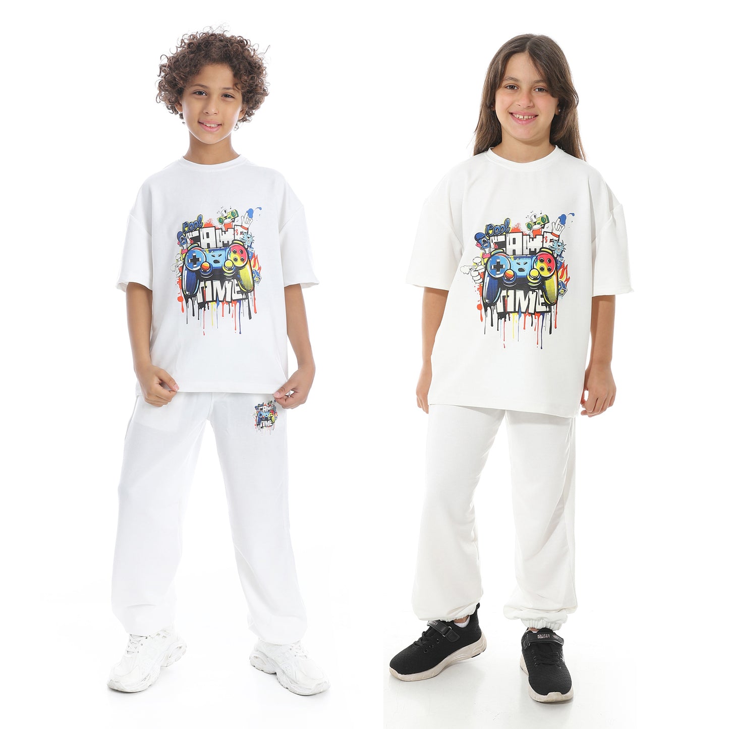 Front Printed Pajama Set With Pant