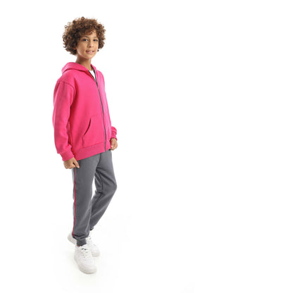Red Circle Sweatshirt + Pants Set Kids