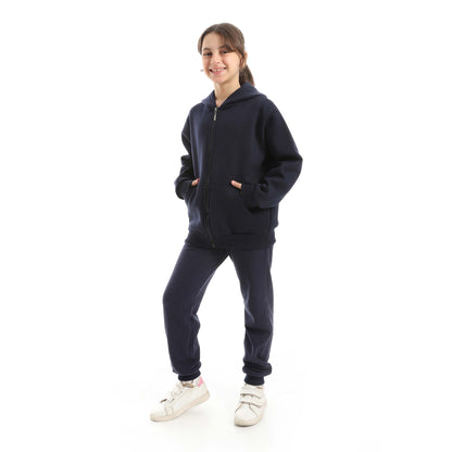 Red Circle Sweatshirt + Pants Set Kids
