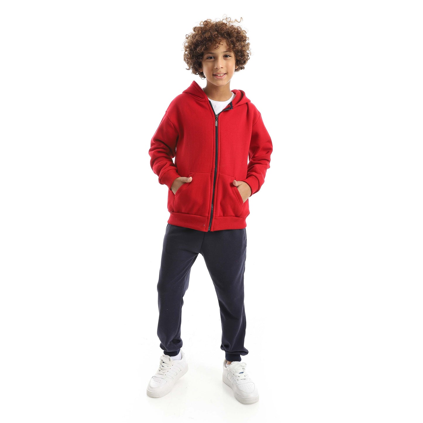 Red Circle Sweatshirt + Pants Set Kids