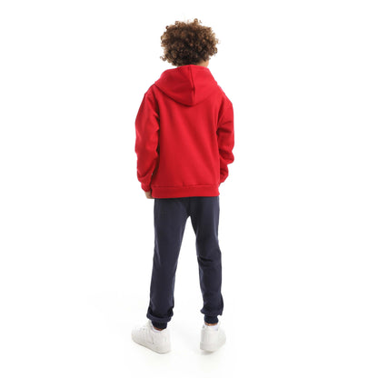 Red Circle Sweatshirt + Pants Set Kids
