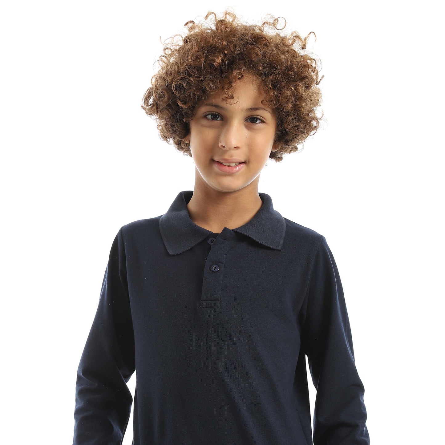 Red Circle Long Sleeve Polo Set + Pants Kids