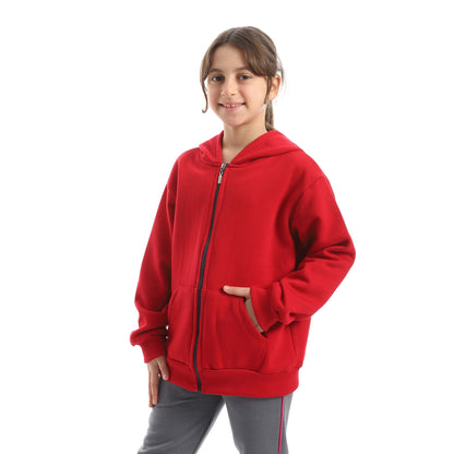 Red Circle Sweatshirt Kids