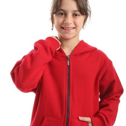 Red Circle Sweatshirt Kids