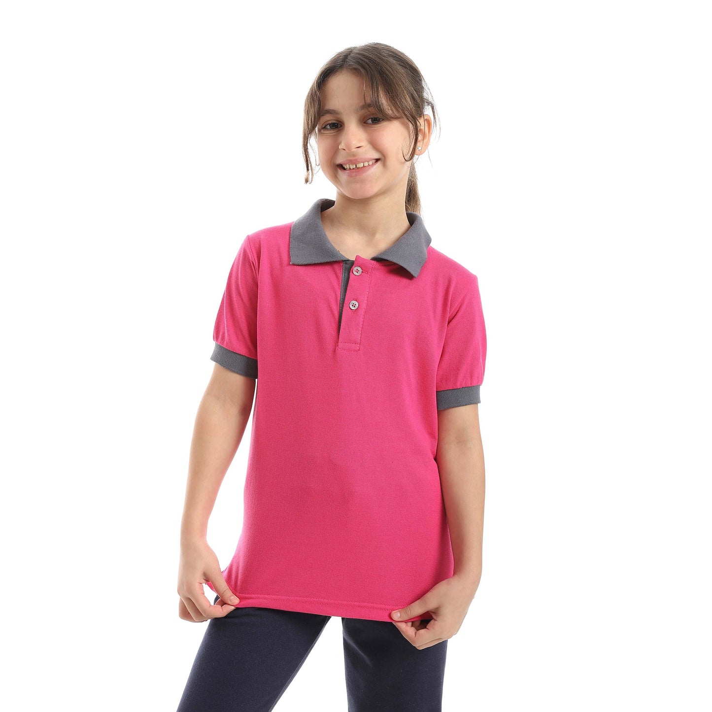 Red Circle Half sleeve polo t-shirt Kids