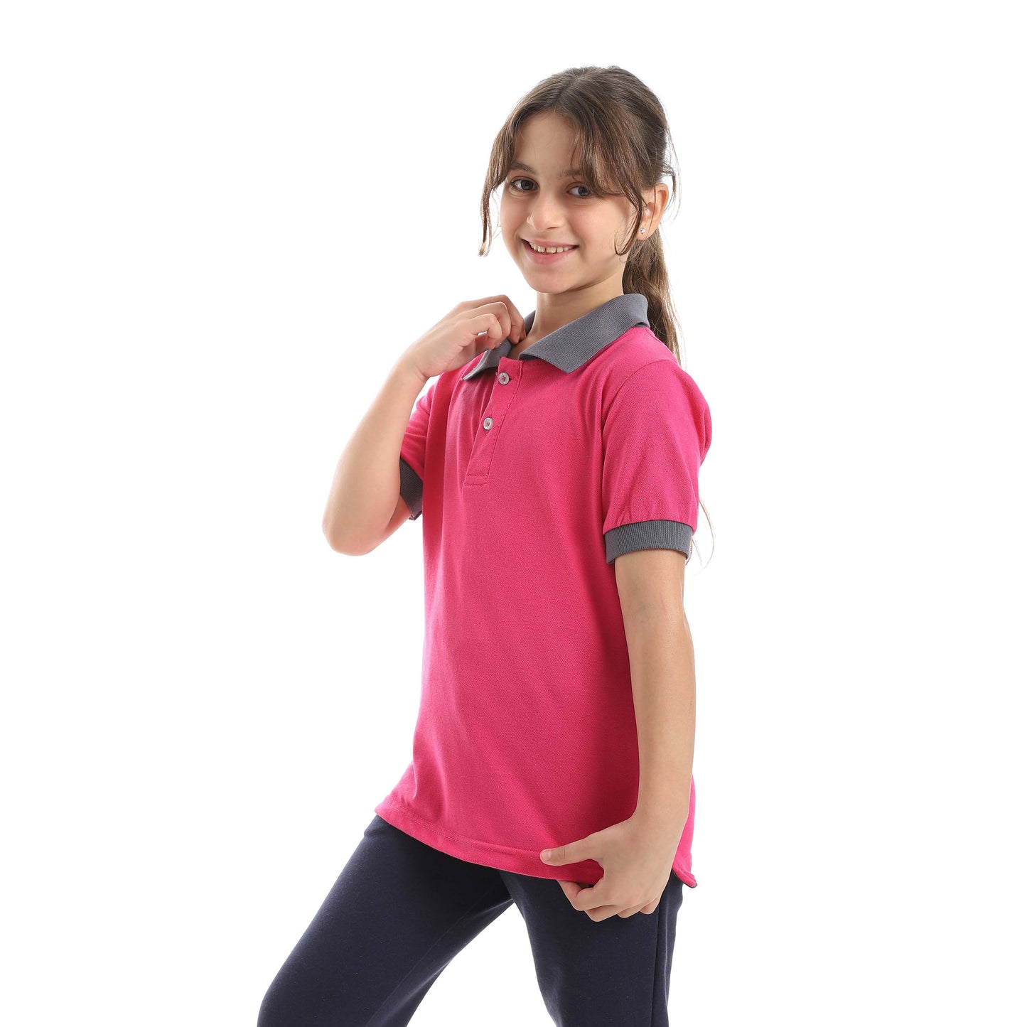 Red Circle Half sleeve polo t-shirt Kids