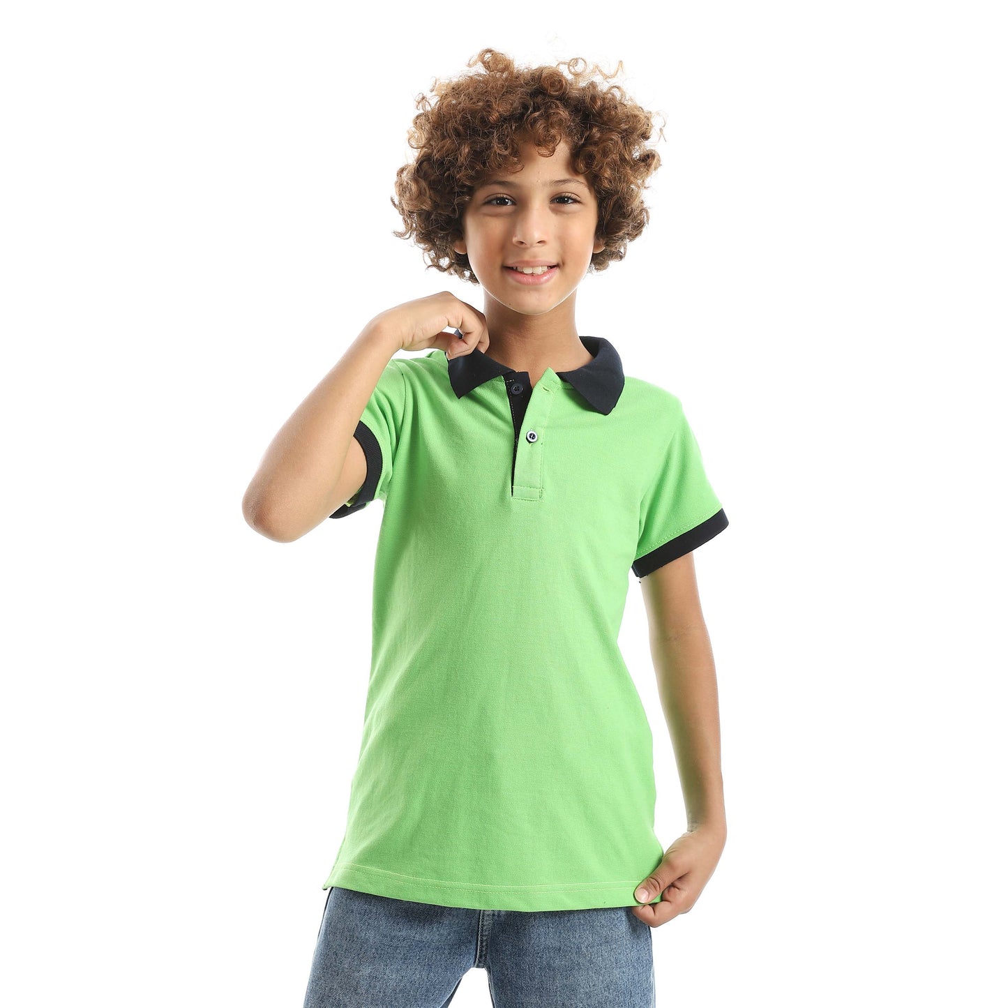 Red Circle Half sleeve polo t-shirt Kids