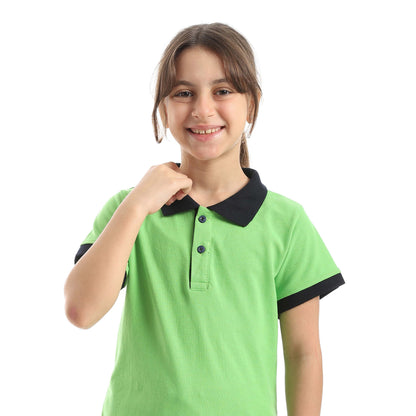 Red Circle Half sleeve polo t-shirt Kids