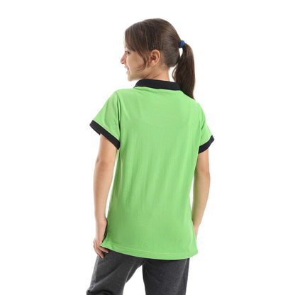 Red Circle Half sleeve polo t-shirt Kids