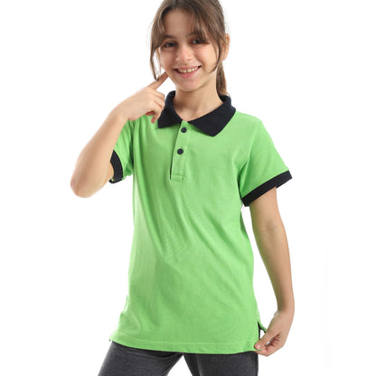 Red Circle Half sleeve polo t-shirt Kids
