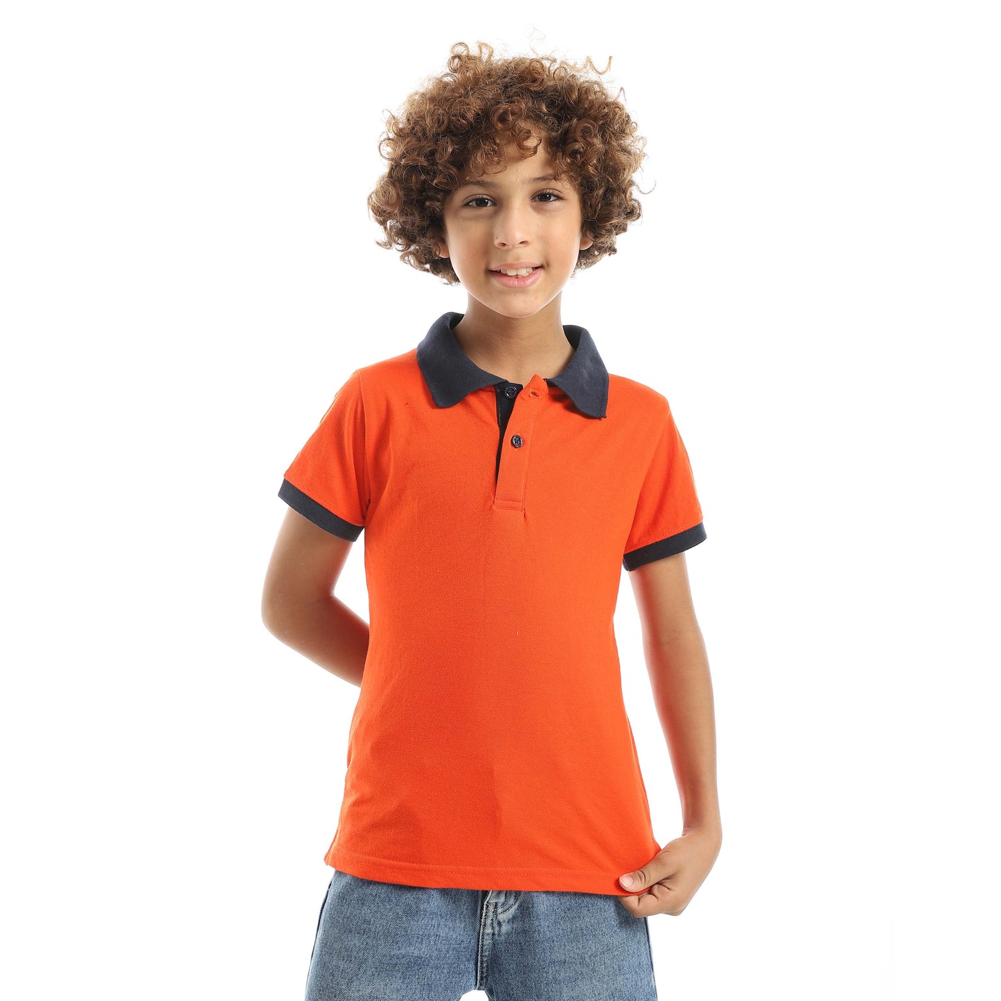 Red Circle Half sleeve polo t-shirt Kids