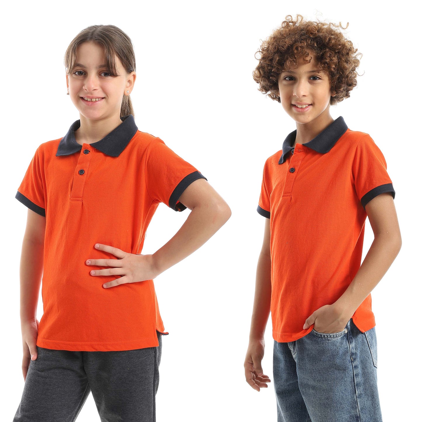 Red Circle Half sleeve polo t-shirt Kids