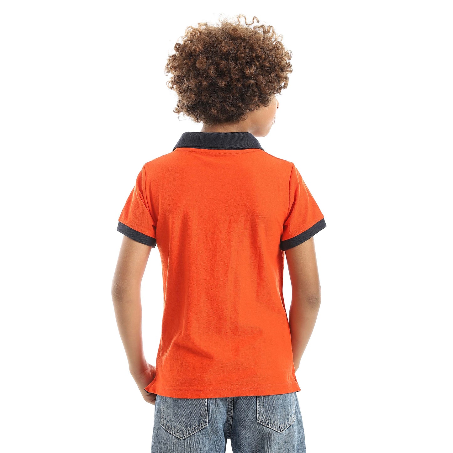 Red Circle Half sleeve polo t-shirt Kids