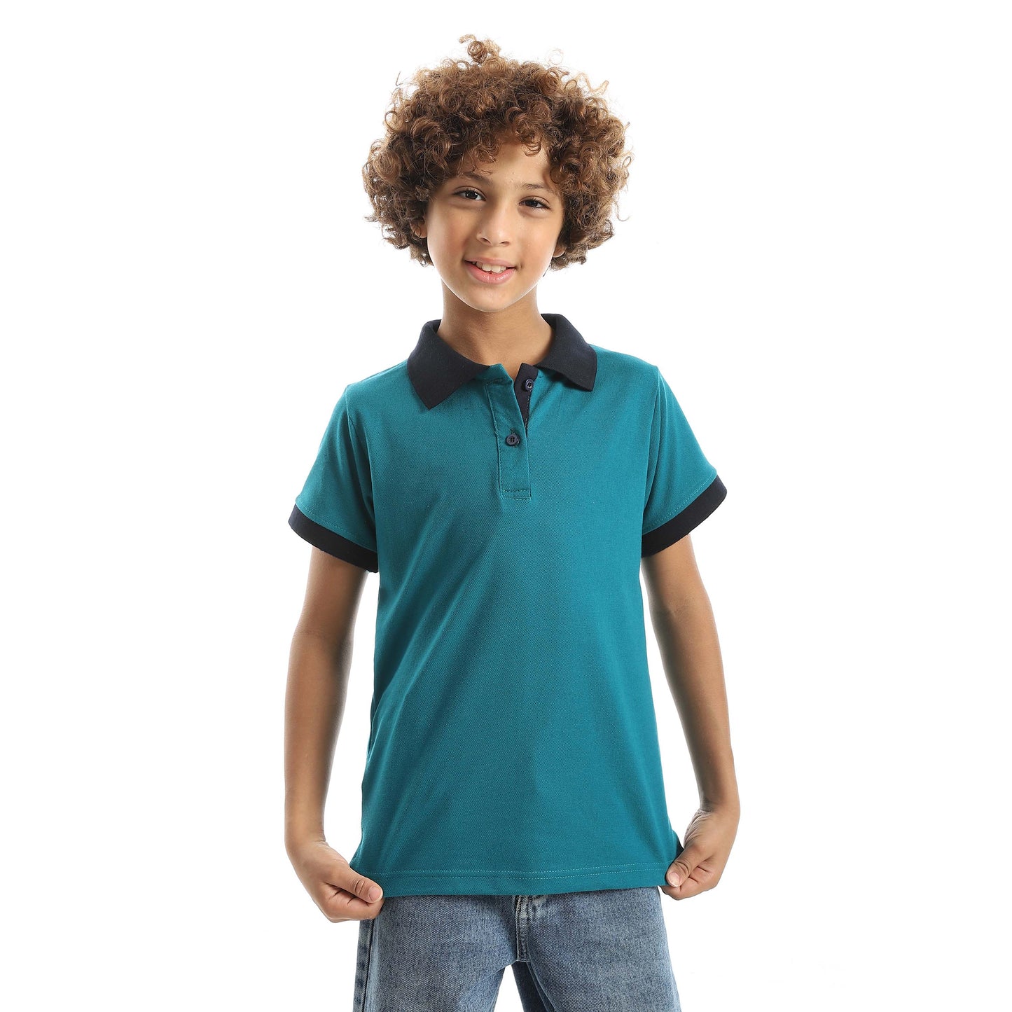 Red Circle Half sleeve polo t-shirt Kids