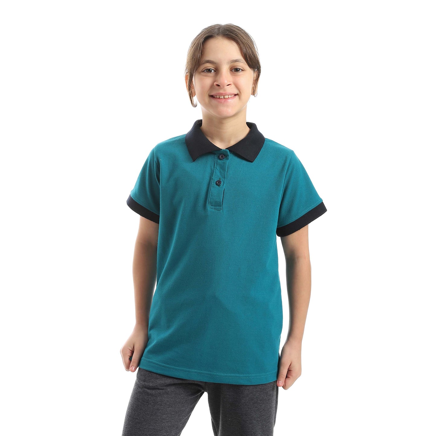 Red Circle Half sleeve polo t-shirt Kids