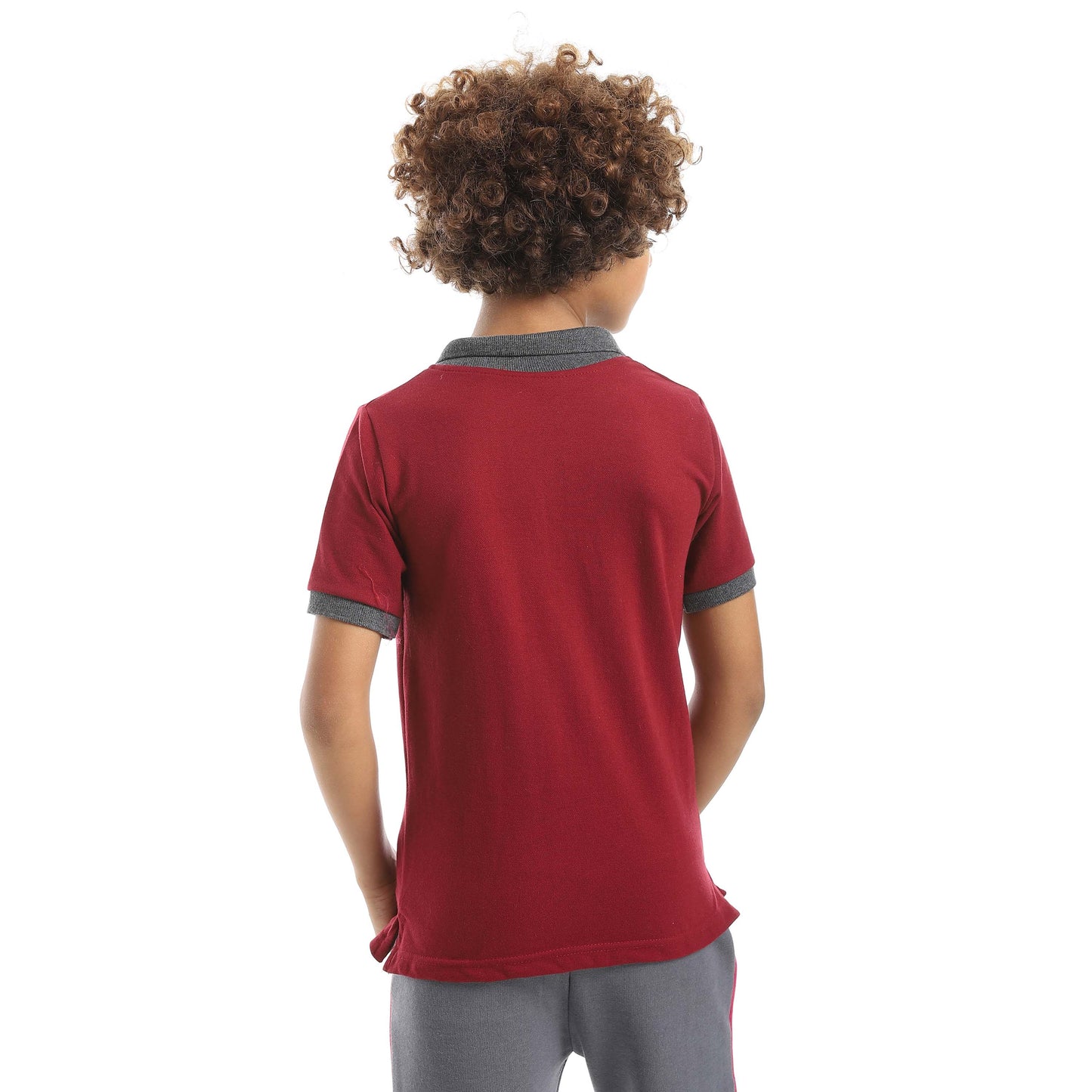 Red Circle Half sleeve polo t-shirt Kids
