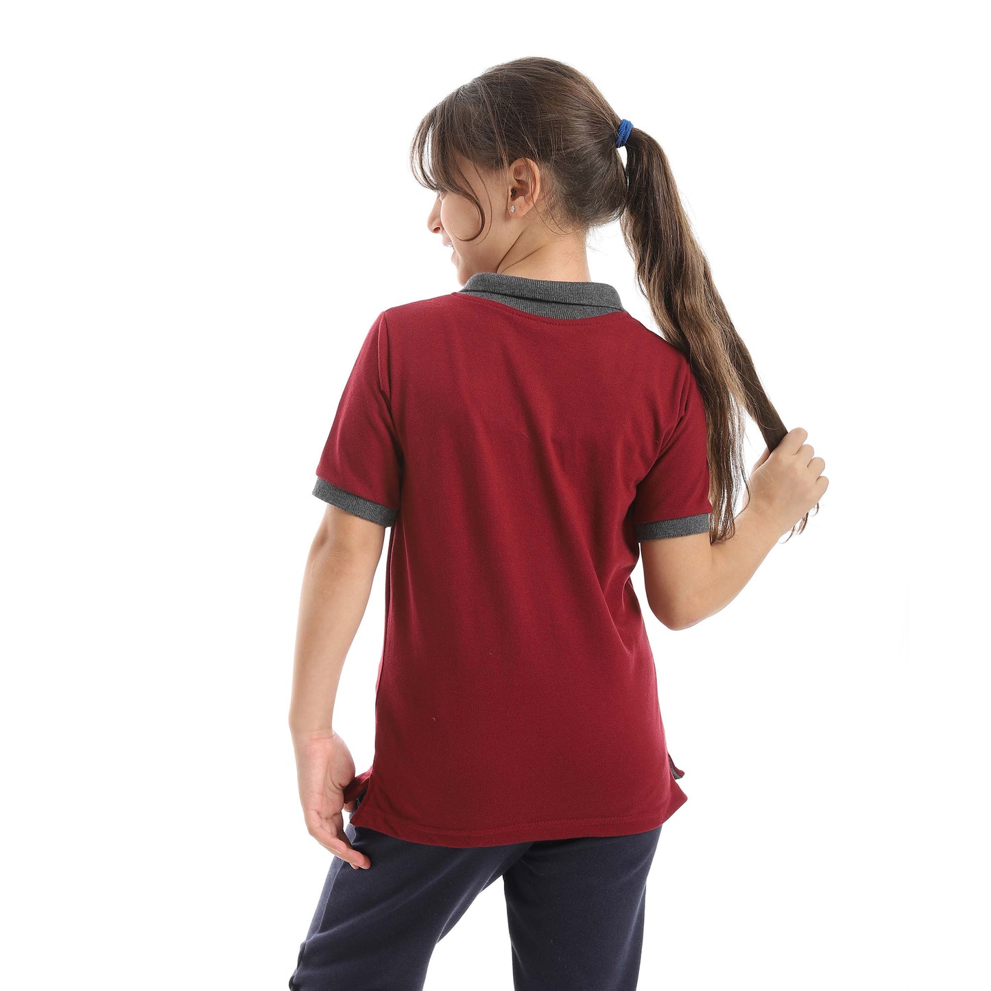 Red Circle Half sleeve polo t-shirt Kids